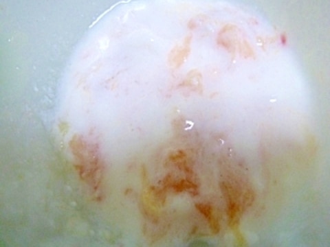 離乳食中期　桃ヨーグルト